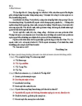 Đề thi tập đọc lớp 2